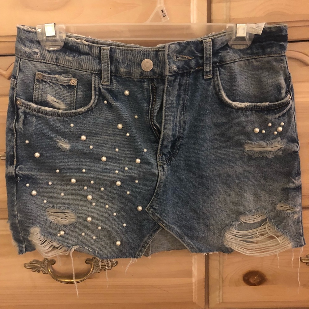 ZARA denim mini